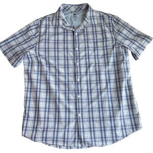 Chaps‎ everyday performance 2XL blue and white men’s polo short Sleeve